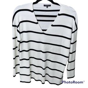 Lafayette 148  New York Women's Long Sleeve Pullover V-Neck Sweater Size P